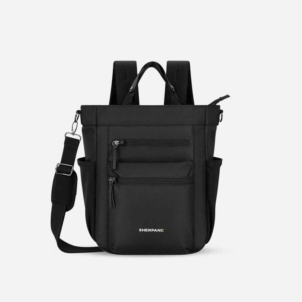 Sherpani Camden Convertible Backpack Tote Black OS New With Tags